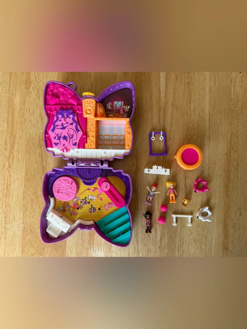 ($6 when you bundle) Polly Pocket Butterfly Playset - used